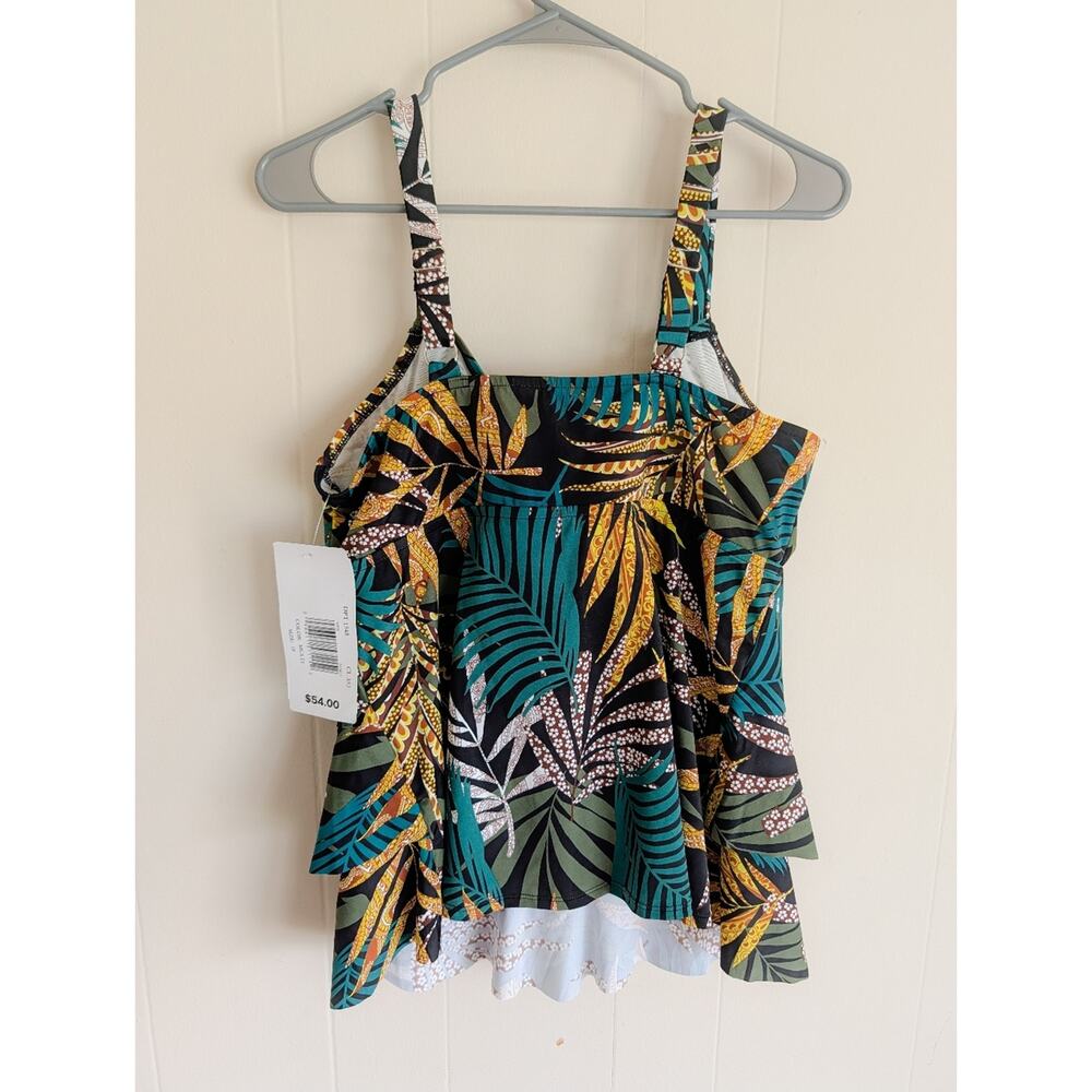 Penbrooke‎ Fauna Print Tankini Swim Top - Picture 2 of 3